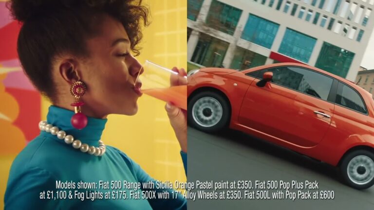 La Fiat 500 arancione che fa impazzire: scopri la campagna pubblicitaria di successo