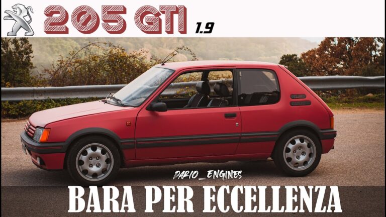 Peugeot 205 GTI 1.9: Scopri gli Interni che Hanno reso Quest&#8217;Auto un&#8217;icona